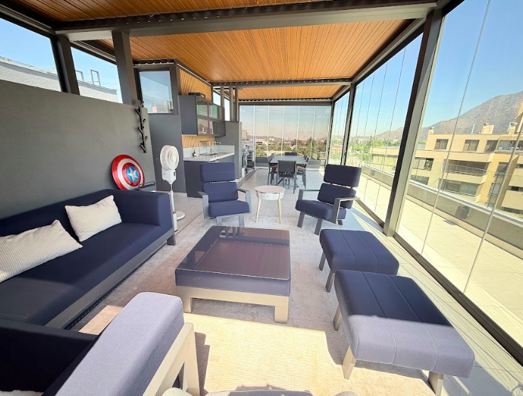 Estupendo Depto. Duplex Con Roostop Equipado En Vitacura